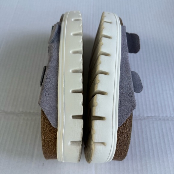 Papillio Light Purple Fog Suede Leather Chunky Sandals Size 37 6W 4M - Picture 7 of 11